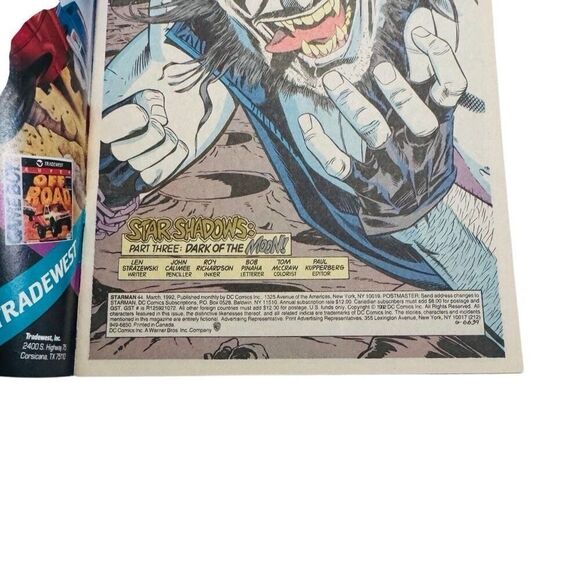 Starman #44 DC Comics 1992 LOBO RULES! Star Shadows: Part Three NM - Picture 5 of 5